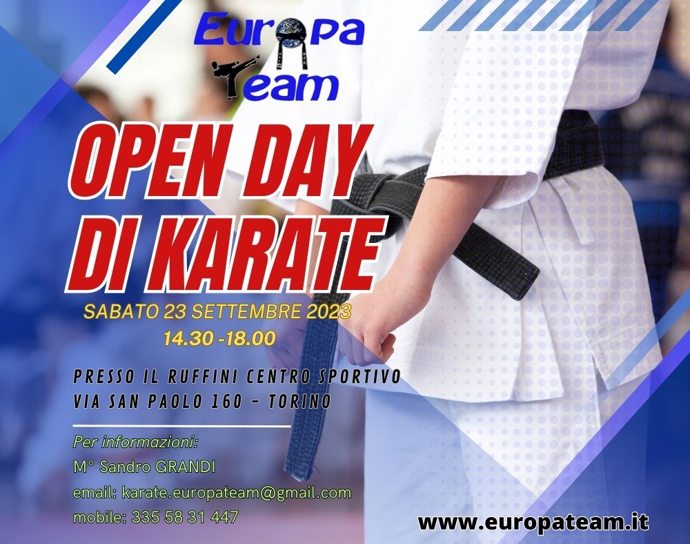 Vieni a scoprire il mondo del karate!