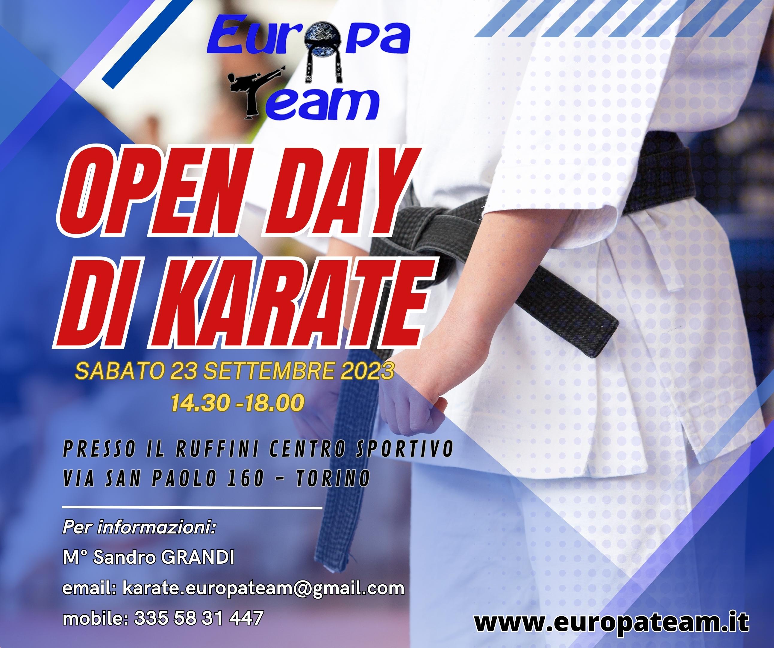 Vieni a scoprire il mondo del karate!